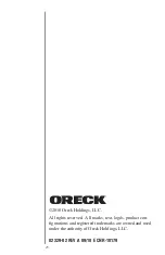 Preview for 28 page of Oreck Quest Pro Canister FC1000 User Manual