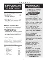 Preview for 4 page of Oreck RXL21ANY User Manual