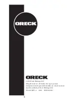 Preview for 16 page of Oreck Steam 50 User Manual