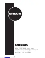 Preview for 24 page of Oreck STEAM 75 User Manual