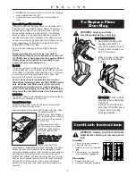 Preview for 5 page of Oreck U2000R-1 User Manual