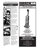 Preview for 14 page of Oreck U2000R-1 User Manual