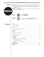 Предварительный просмотр 2 страницы Oreck XL Edge User Manual