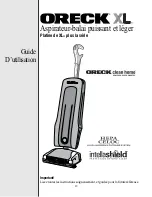 Предварительный просмотр 19 страницы Oreck XL Gold User Manual