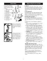 Предварительный просмотр 4 страницы Oreck XL U2200RD User Manual