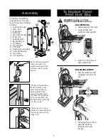 Preview for 4 page of Oreck XL2205RH User Manual