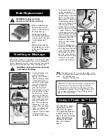 Preview for 7 page of Oreck XL2800H2 User Manual