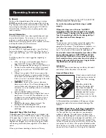 Preview for 5 page of Oreck XL2800HAY User Manual