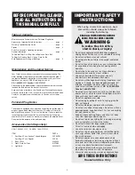 Preview for 2 page of Oreck XL3600RH User Manual