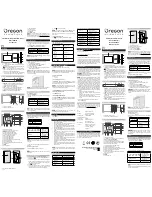 Предварительный просмотр 1 страницы Oregon Scientific Alize BAR266 User Manual