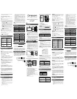 Предварительный просмотр 2 страницы Oregon Scientific Alize BAR266 User Manual