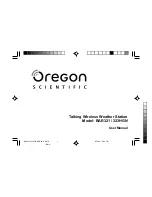 Oregon Scientific BAR321HGA User Manual preview