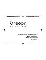 Oregon Scientific BAR618HGA User Manual preview