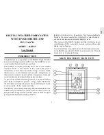 Предварительный просмотр 3 страницы Oregon Scientific BAR913 User Manual