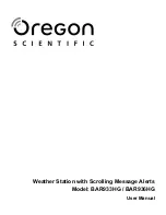 Oregon Scientific BAR933HG User Manual preview