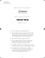 Preview for 3 page of Oregon Scientific BL1211 User Manual