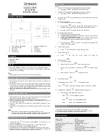 Oregon Scientific Boombero GREAT WZP388 Instruction Manual preview