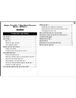 Oregon Scientific BPW221 User Manual preview