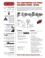 Предварительный просмотр 1 страницы Oregon Scientific Chamfer Chisel 91P F&B A107038 Installation Manual