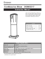 Предварительный просмотр 1 страницы Oregon Scientific DOSICE17 Instruction Manual