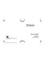 Oregon Scientific DS6639 User Manual preview