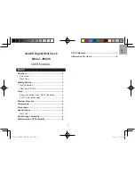 Preview for 3 page of Oregon Scientific Glaze JW208 User Manual