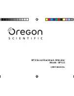 Предварительный просмотр 1 страницы Oregon Scientific GP123 User Manual