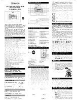 Preview for 1 page of Oregon Scientific IWA-80004 User Instructions