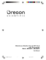 Oregon Scientific JM828WF User Manual preview