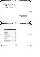 Oregon Scientific JW108 User Manual preview