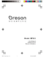 Предварительный просмотр 1 страницы Oregon Scientific MP303 User Manual