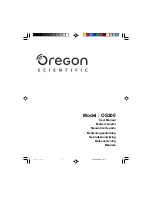 Предварительный просмотр 1 страницы Oregon Scientific OS200 User Manual