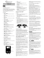 Предварительный просмотр 1 страницы Oregon Scientific PDA183 User Manual