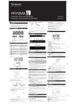 Oregon Scientific PRYSMA G RRM222P Quick Start Manual preview