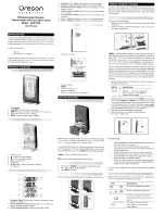 Oregon Scientific RAR188A-BK User Manual предпросмотр