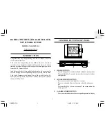 Oregon Scientific RM932A User Manual preview