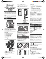 Oregon Scientific RMR382A User Manual preview