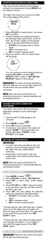 Preview for 2 page of Oregon Scientific SE833L User Manual