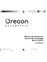 Предварительный просмотр 1 страницы Oregon Scientific UVR138 User Manual