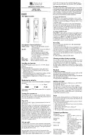 Oregon Scientific VR368 Operating Instructions Manual preview