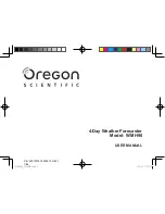 Oregon Scientific WMH90 User Manual preview