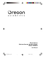 Oregon Scientific WRS368 User Manual preview