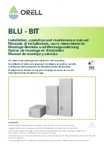 ORELL BIT Series Installation, Operation And Maintenance Manual предпросмотр