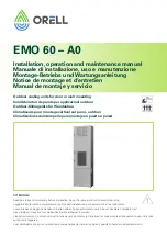 ORELL EMO 60 Installation, Operation And Maintenance Manual preview