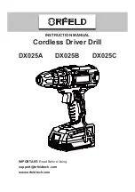 ORFELD DX025A Instruction Manual preview