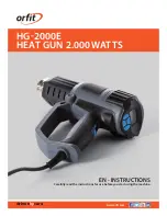 orfit HG-2000E Instructions Manual предпросмотр