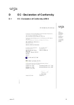 Preview for 65 page of ORGA L85EX Installation And Maintenance Manual