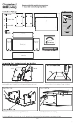 Предварительный просмотр 1 страницы Organized Living freedomRail 1 Drawer Double Hang Big OBox Assembly Instructions