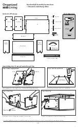 Organized Living freedomRail 1 Drawer Double Hang OBox Assembly Instructions preview