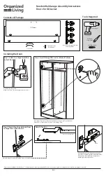 Organized Living freedomRail Doors for GOLocker Assembly Instructions предпросмотр